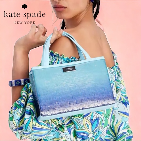 Kate Spade Sam Icon Ombré Sequin Bag Small - Picture 3 of 12